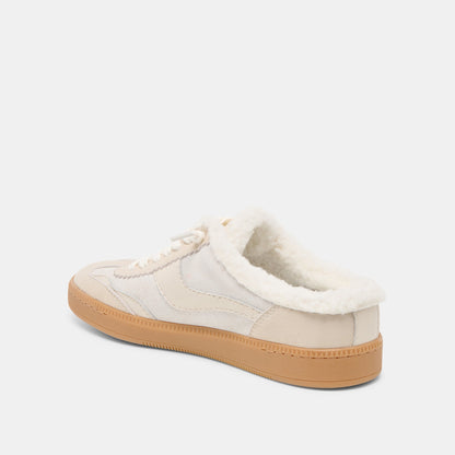 Notice Slide Plush Off White Crackled Leather Sneakers | Dolce Vita Recommended