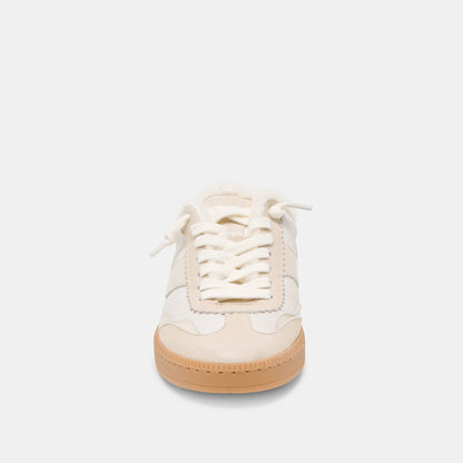 Notice Slide Plush Off White Crackled Leather Sneakers | Dolce Vita Recommended