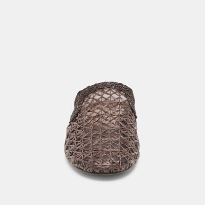 Kirt Chocolate Cross Hatch Raffia Flats | Dolce Vita Trending