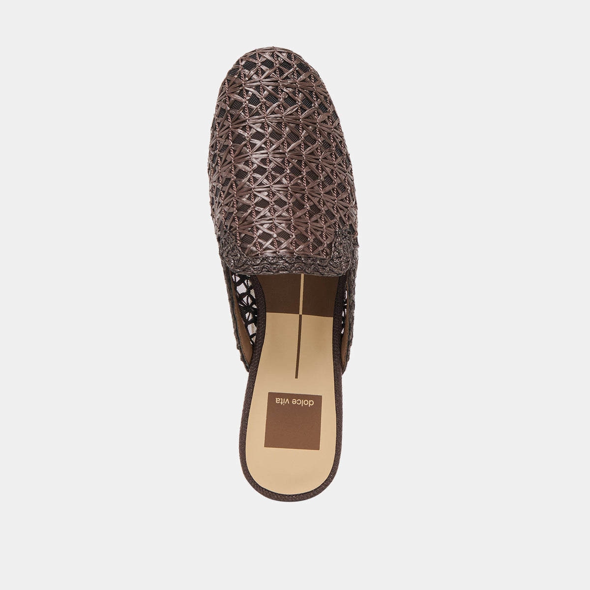 Kirt Chocolate Cross Hatch Raffia Flats | Dolce Vita Trending
