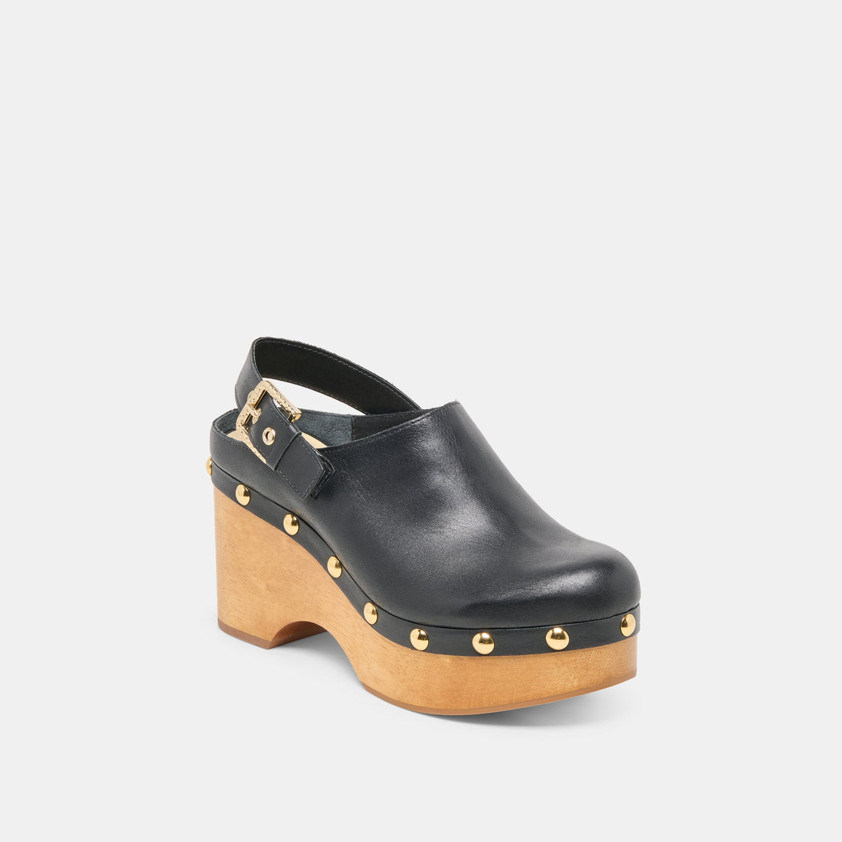 Adelan Black Leather Clogs | Dolce Vita Popular