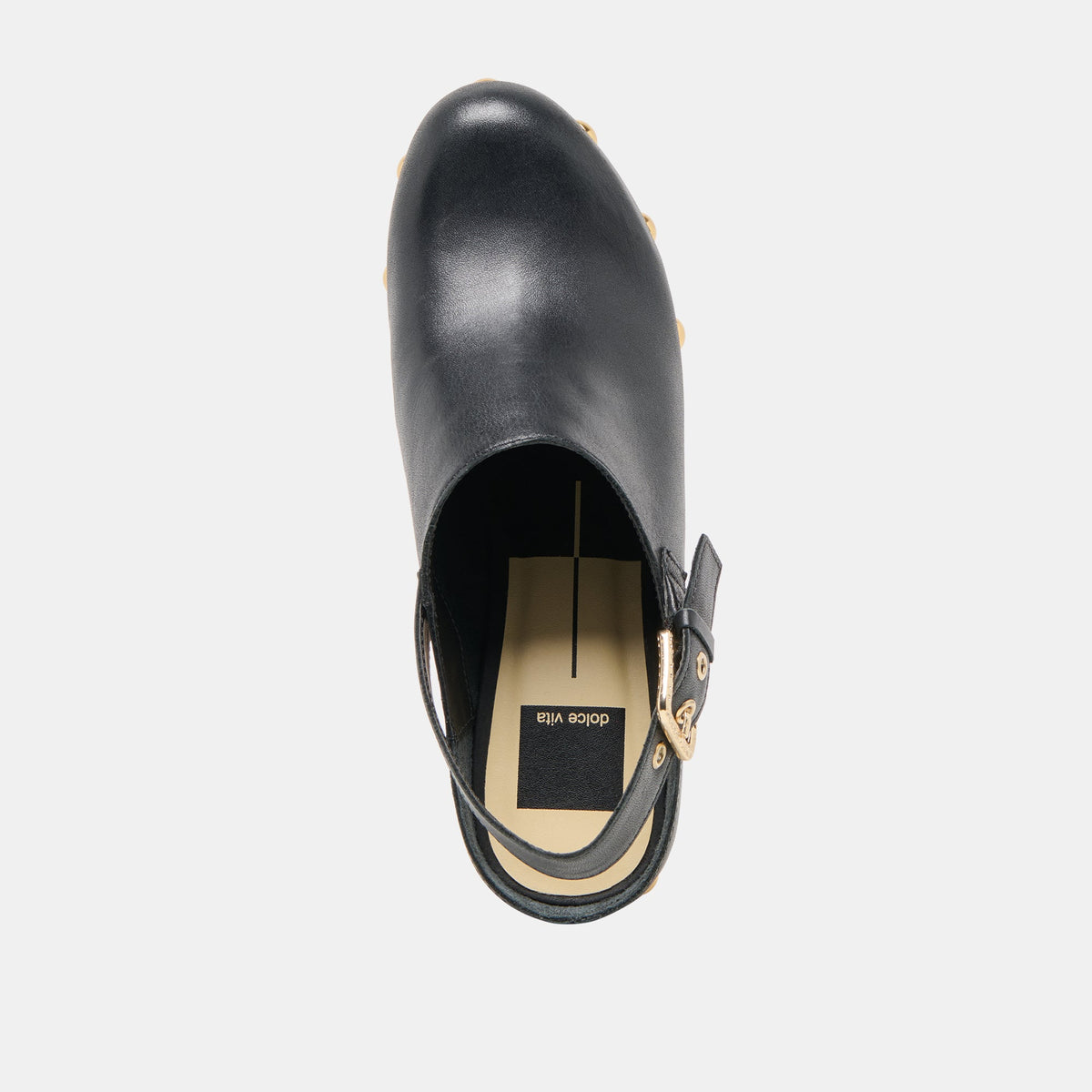 Adelan Black Leather Clogs | Dolce Vita Popular