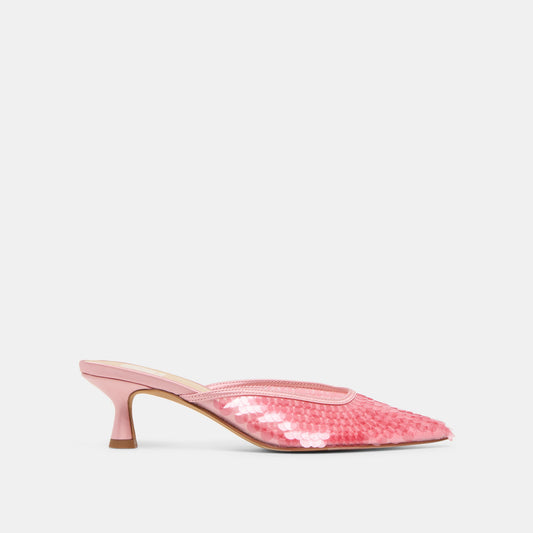 Cleo Sequin Light Pink Sequin Heels | Dolce Vita Customer Favorite