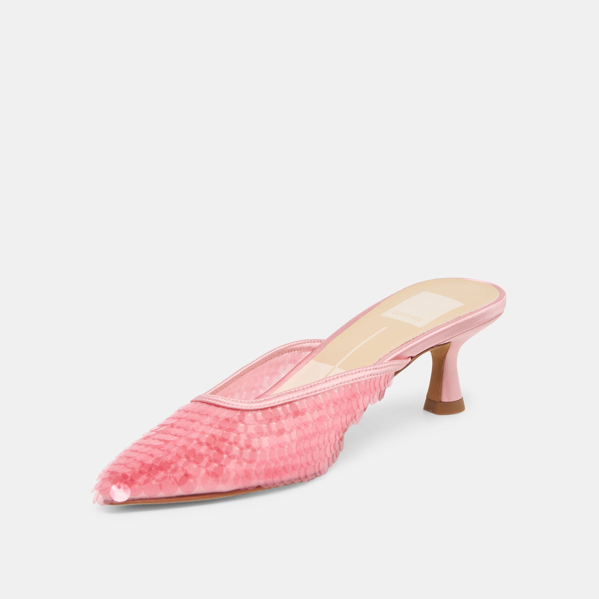 Cleo Sequin Light Pink Sequin Heels | Dolce Vita Customer Favorite