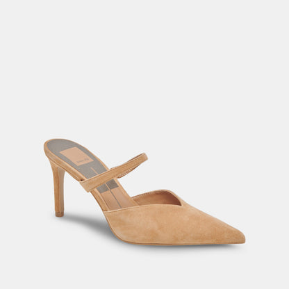 KANIKA WIDE HEELS TAN SUEDE
 – Dolce Vita | Dolce Vita Value