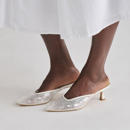 Cleo Ivory Sequin Heels | Dolce Vita Sale