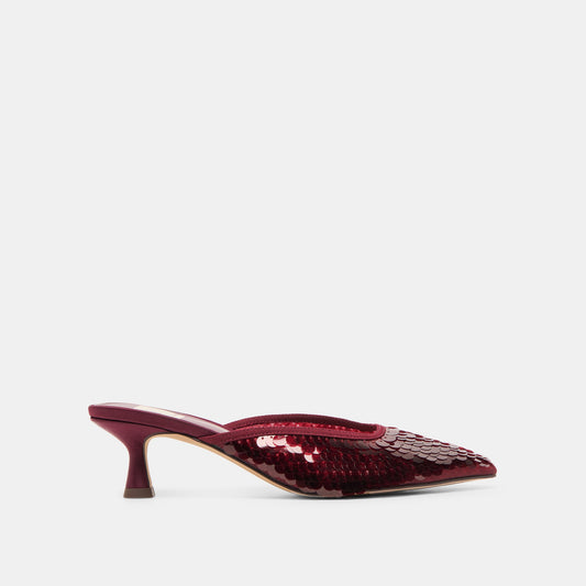 Cleo Cranberry Sequin Heels | Dolce Vita Popular