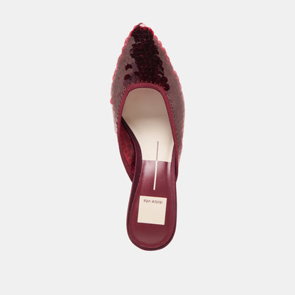 Cleo Cranberry Sequin Heels | Dolce Vita Popular