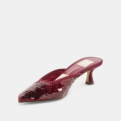 Cleo Cranberry Sequin Heels | Dolce Vita Popular
