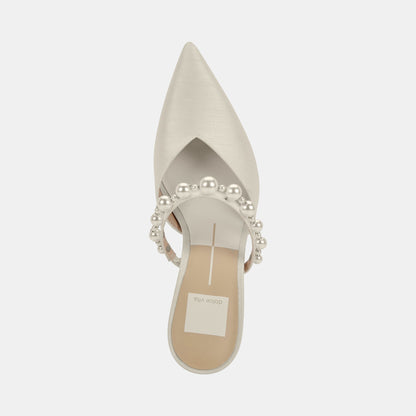 KANIKA Pearl Heels Vanilla Silk | Vanilla Silk Pearl Tapered Heels
 – Dolce Vita | Dolce Vita Discount