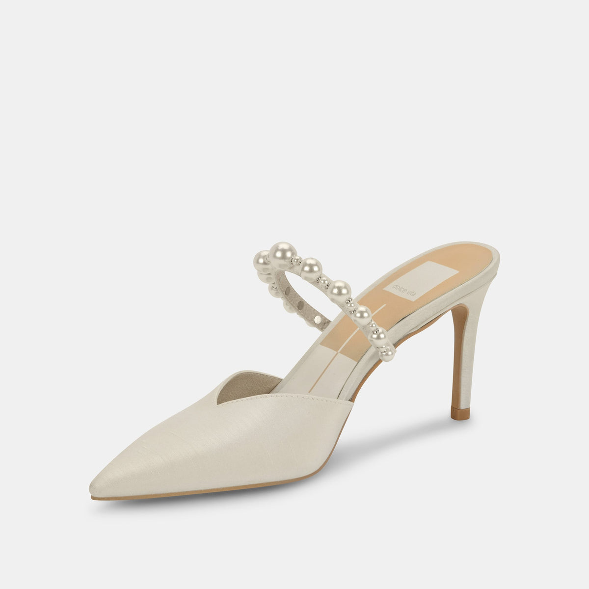 KANIKA Pearl Heels Vanilla Silk | Vanilla Silk Pearl Tapered Heels
 – Dolce Vita | Dolce Vita Discount