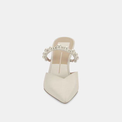 KANIKA Pearl Heels Vanilla Silk | Vanilla Silk Pearl Tapered Heels
 – Dolce Vita | Dolce Vita Discount