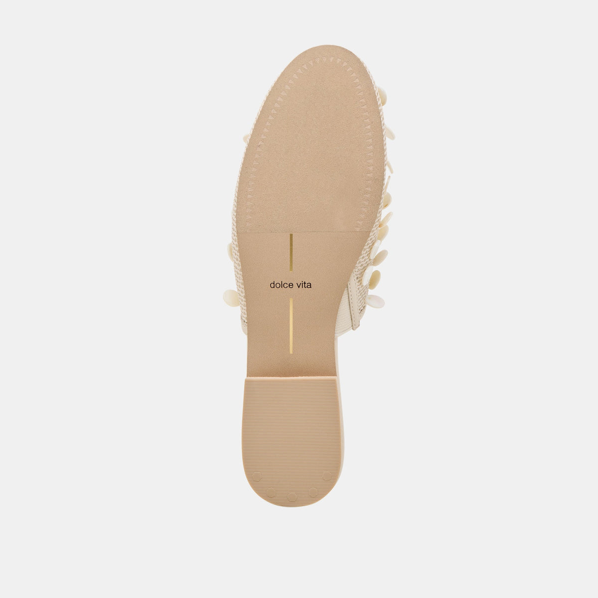 Rova Bead Ivory Disc Mesh Flats | Dolce Vita Value