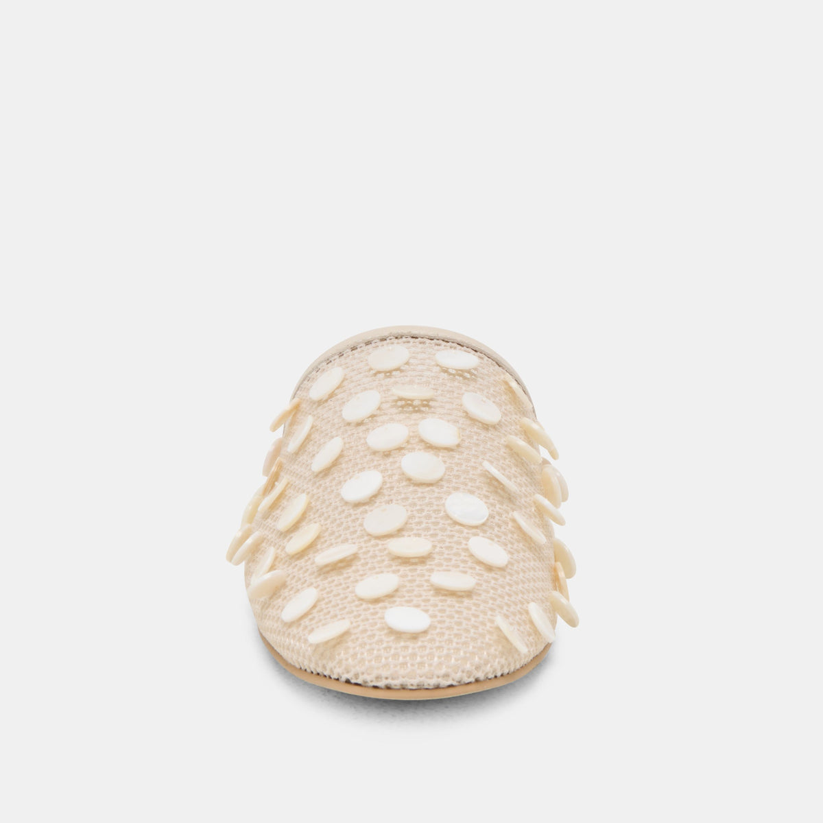 Rova Bead Ivory Disc Mesh Flats | Dolce Vita Value