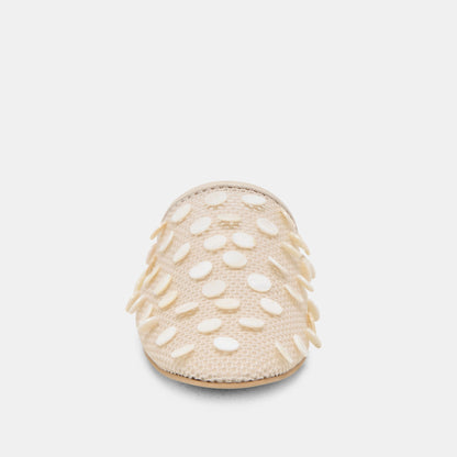 Rova Bead Ivory Disc Mesh Flats | Dolce Vita Value