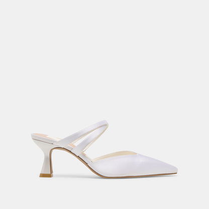 Linore True White Satin Heels | Dolce Vita Latest