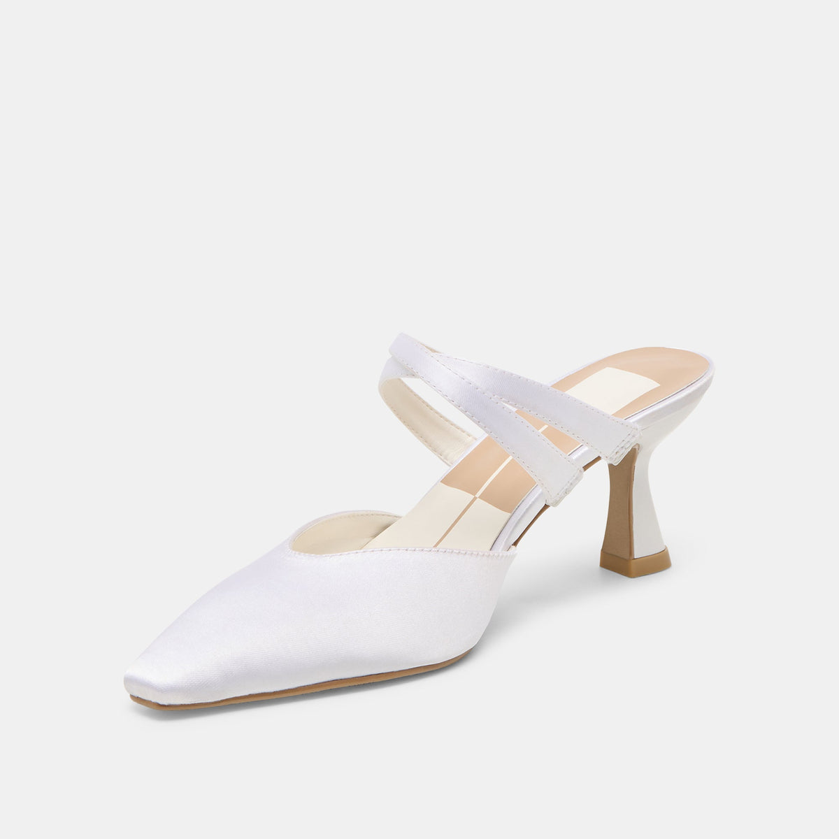 Linore True White Satin Heels | Dolce Vita Latest