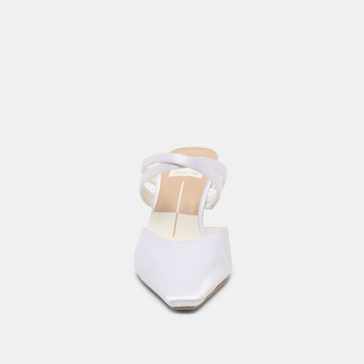 Linore True White Satin Heels | Dolce Vita Latest