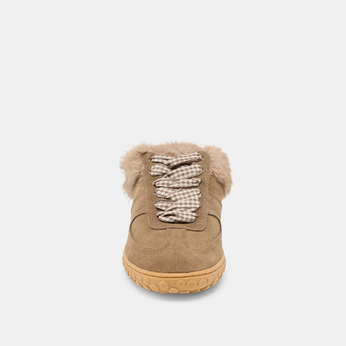 Izzey Plush Olive Suede Sneakers | Dolce Vita Everyday