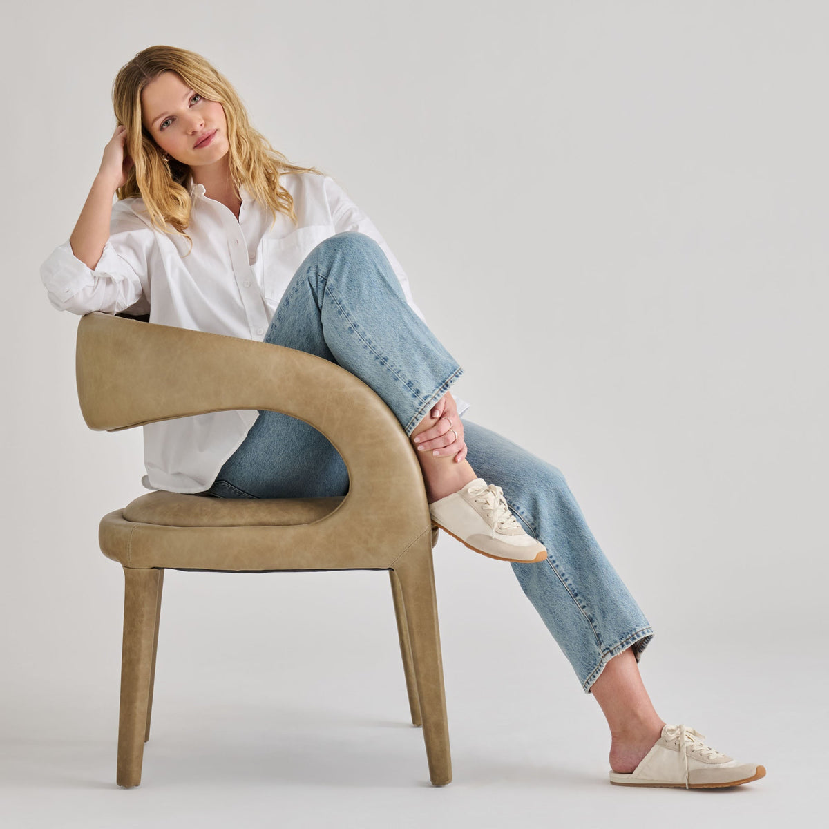 Daris White Nylon Sneakers | Dolce Vita Premium
