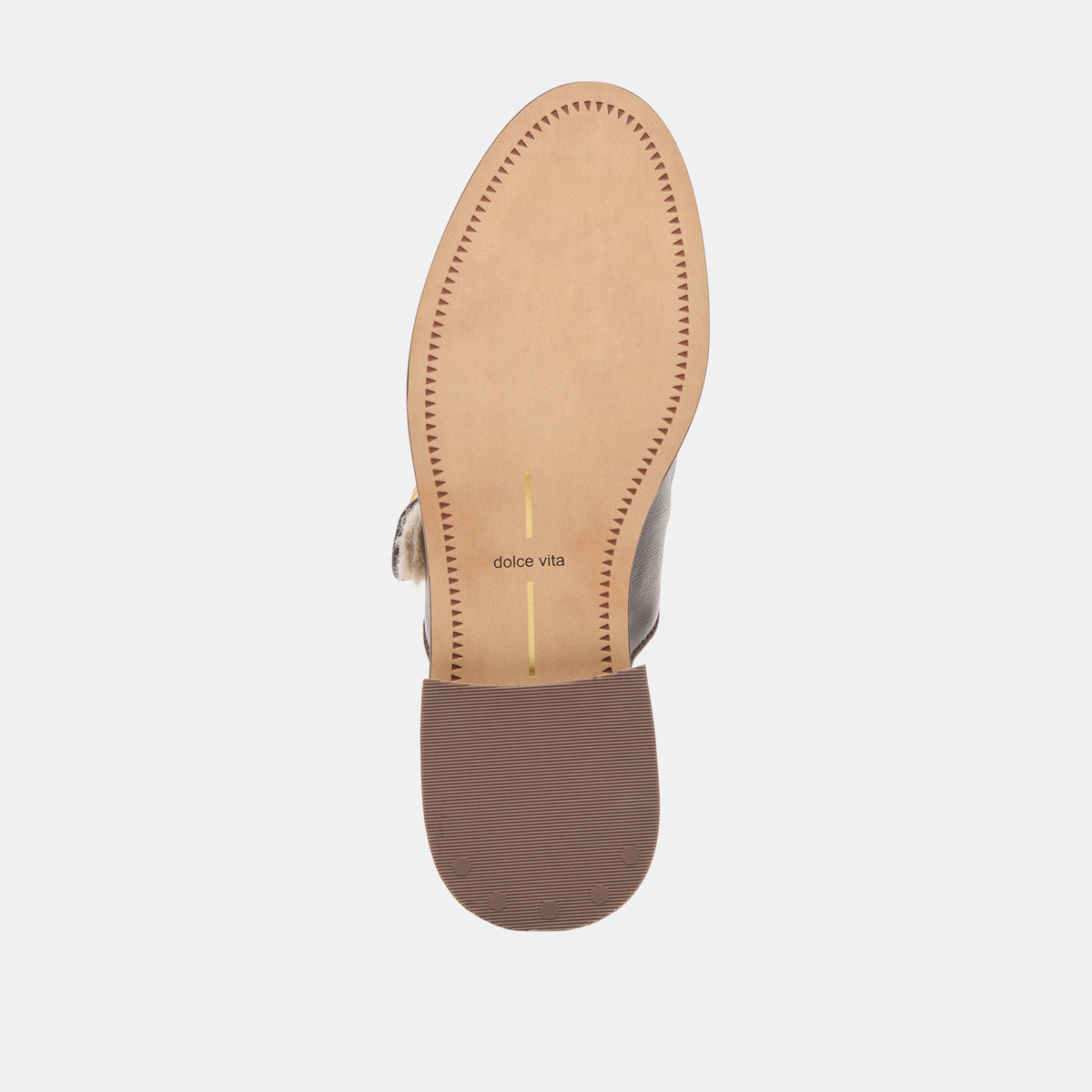 Harlah Plush Chocolate Leather Flats | Dolce Vita Value