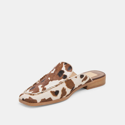 Bradly Cocoa Taurus Calf Hair Flats | Dolce Vita Premium