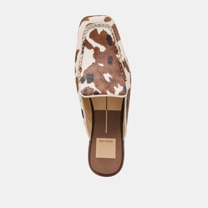 Bradly Cocoa Taurus Calf Hair Flats | Dolce Vita Premium