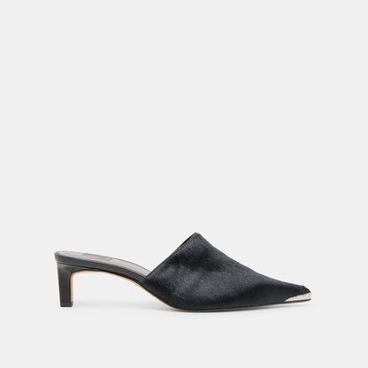 Lexy Nero Calf Hair Heels | Dolce Vita Value