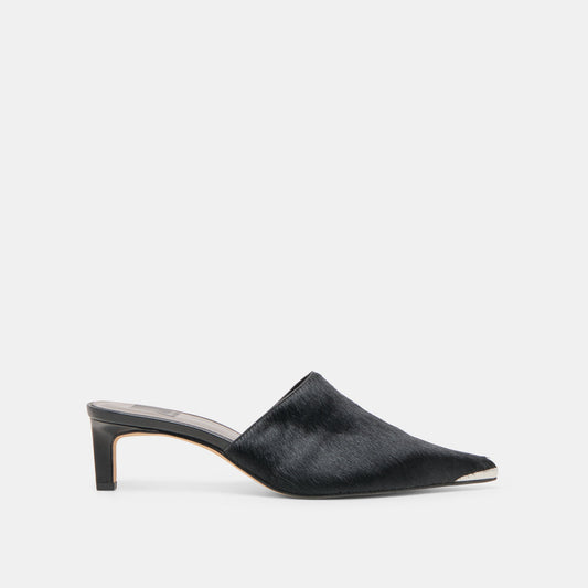 Lexy Nero Calf Hair Heels | Dolce Vita Value