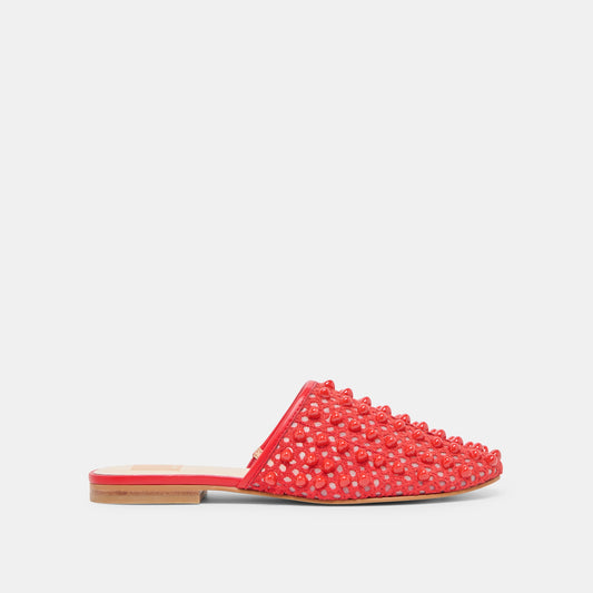 Rova Bead Chili Beaded Mesh Flats | Dolce Vita Featured