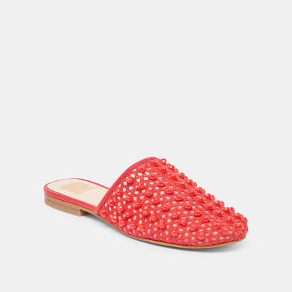 Rova Bead Chili Beaded Mesh Flats | Dolce Vita Featured