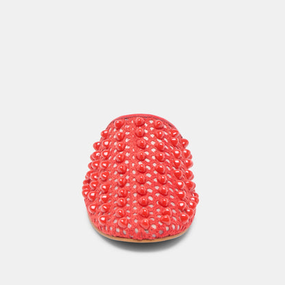 Rova Bead Chili Beaded Mesh Flats | Dolce Vita Featured