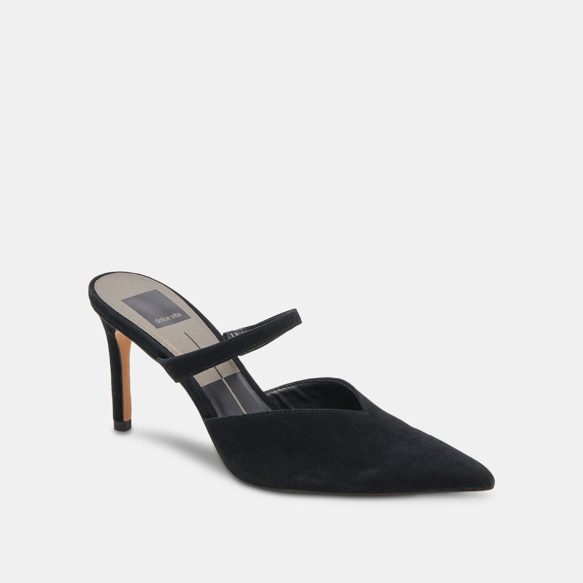 KANIKA WIDE HEELS ONYX SUEDE
 – Dolce Vita | Dolce Vita Latest