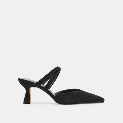 Linore Onyx Suede Heels | Dolce Vita Hot Sale