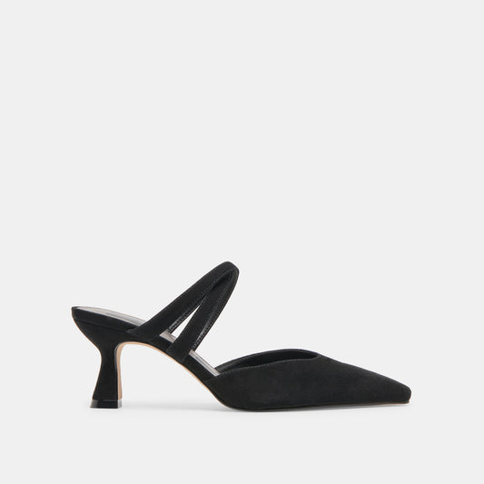 Linore Onyx Suede Heels | Dolce Vita Hot Sale