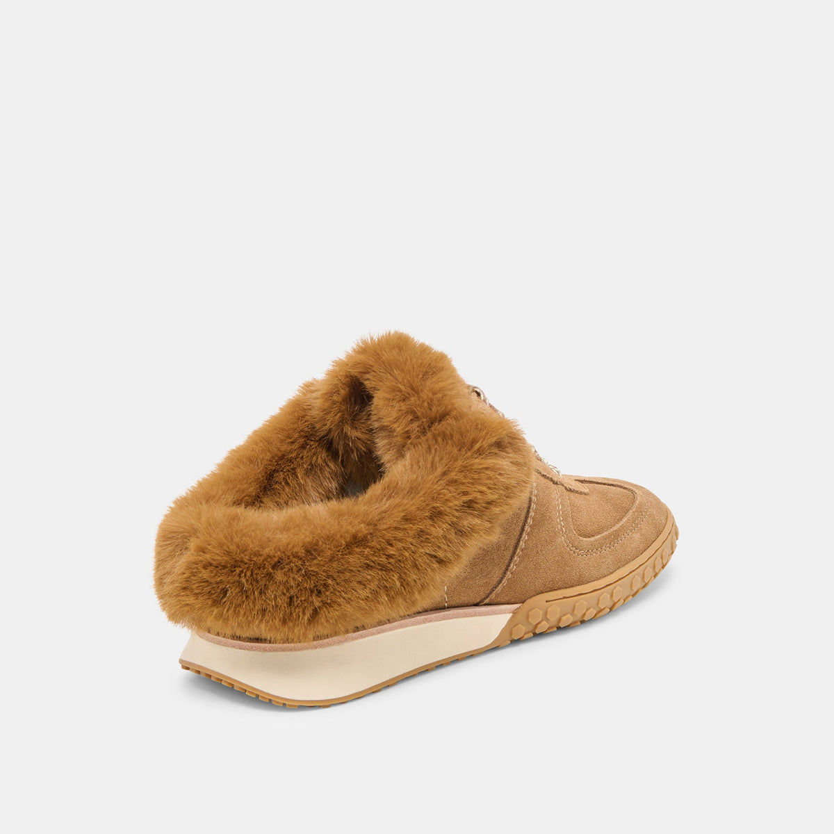 Izzey Plush Lt Brown Suede Sneakers | Dolce Vita Great Value