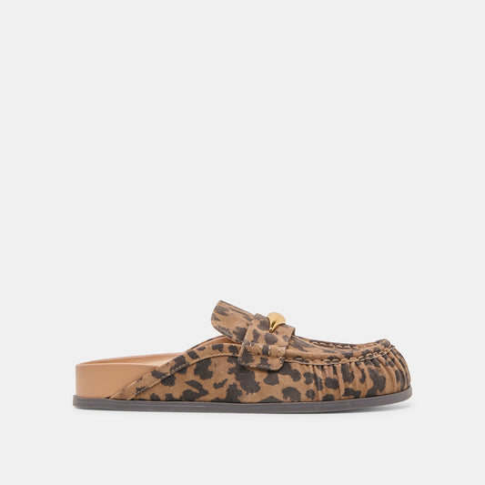 Jodero Brown Leopard Printed Suede Flats | Dolce Vita Best Seller