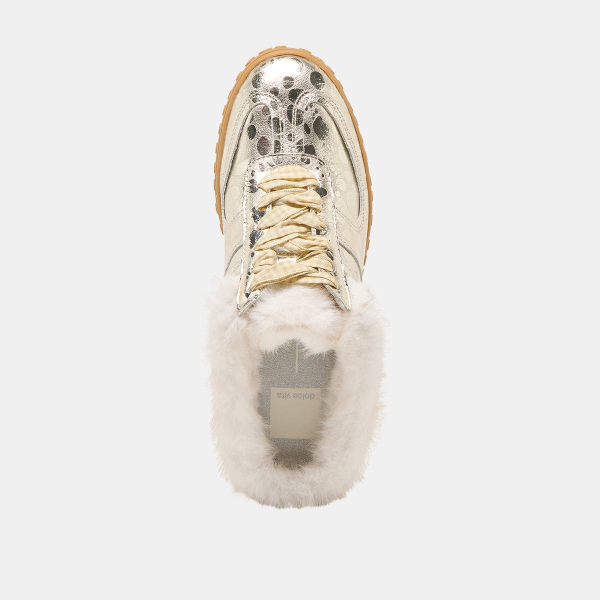 Izzey Plush Platinum Leather Sneakers | Dolce Vita Top Pick
