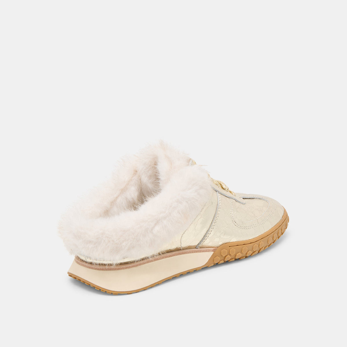 Izzey Plush Platinum Leather Sneakers | Dolce Vita Top Pick