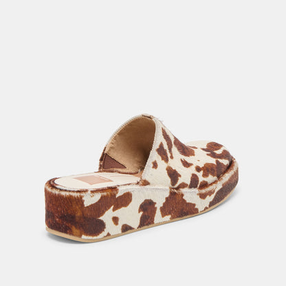 Rosita Cocoa Taurus Calf Hair Flats | Dolce Vita Deals
