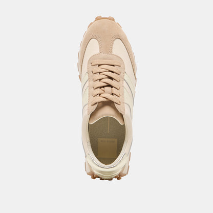 TRESA White Gold Suede Platform Sneakers | Dolce Vita Signature