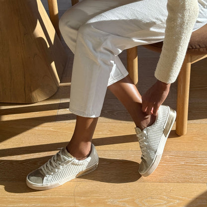 ZINA SNEAKERS BONE GOLD WOVEN
 – Dolce Vita | Dolce Vita Special Offer