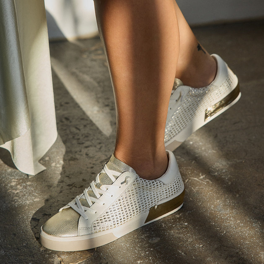 ZINA SNEAKERS BONE GOLD WOVEN
 – Dolce Vita | Dolce Vita Special Offer