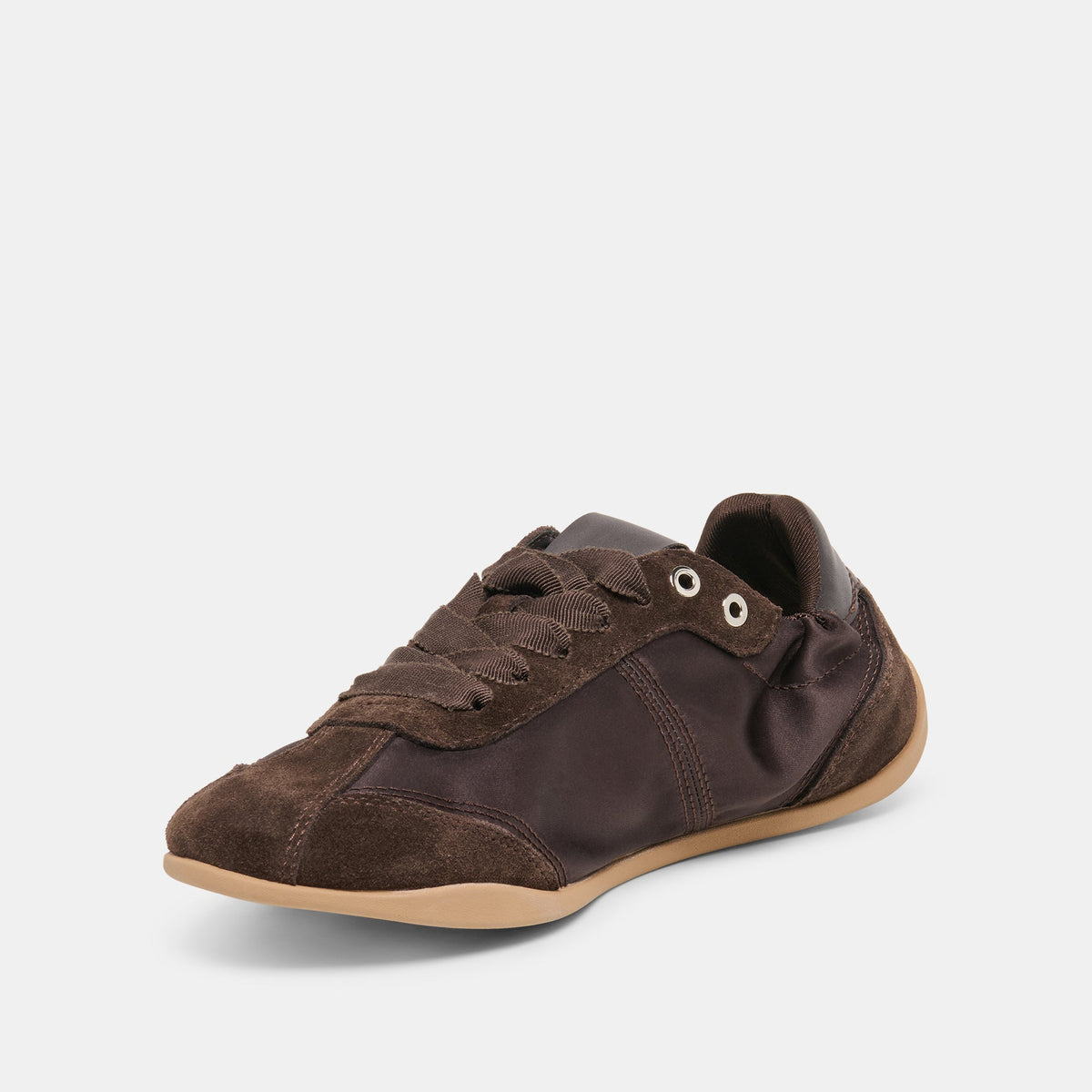 Dakoda Dk Brown Satin Sneakers | Dolce Vita Recommended
