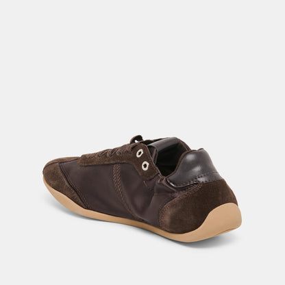 Dakoda Dk Brown Satin Sneakers | Dolce Vita Recommended