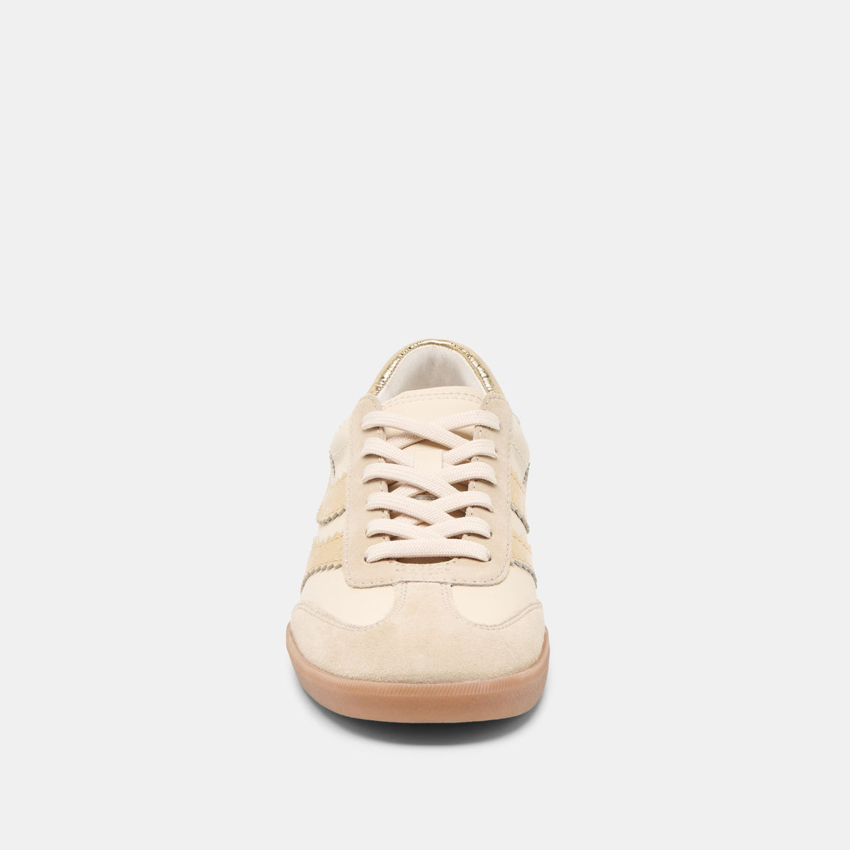 Merit White Gold Leather Sneakers | Dolce Vita Essential