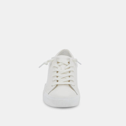 Zina 306 Sneakers White Recycled Leather | White Leather Sneakers
 – Dolce Vita | Dolce Vita Best Seller