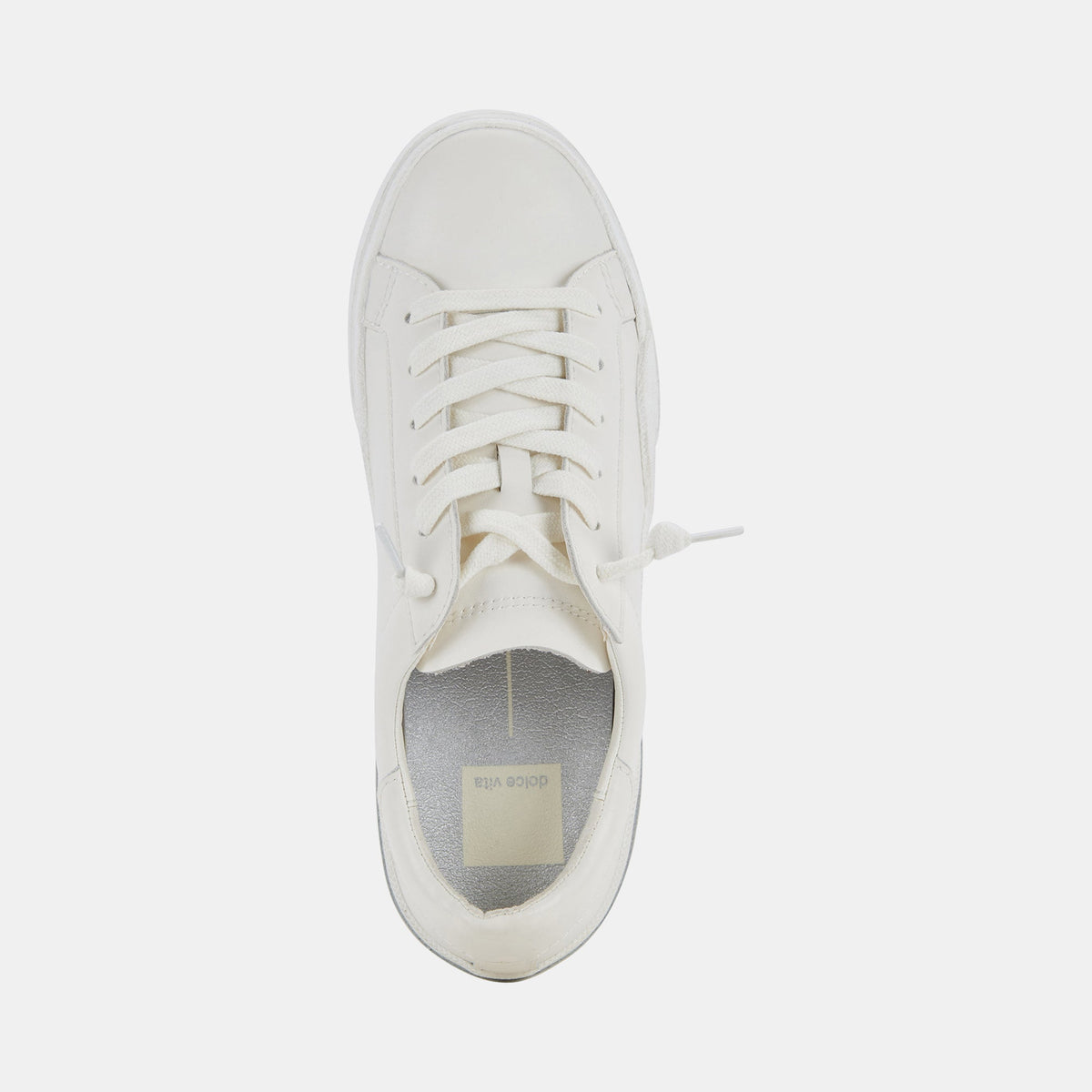 Zina 306 Sneakers White Recycled Leather | White Leather Sneakers
 – Dolce Vita | Dolce Vita Best Seller