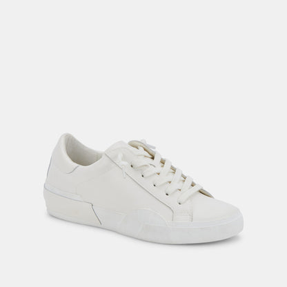 Zina 306 Sneakers White Recycled Leather | White Leather Sneakers
 – Dolce Vita | Dolce Vita Best Seller
