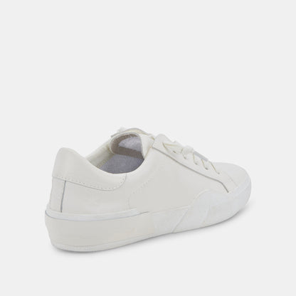 Zina 306 Sneakers White Recycled Leather | White Leather Sneakers
 – Dolce Vita | Dolce Vita Best Seller